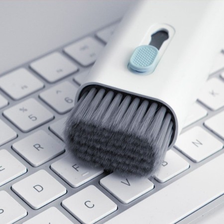 7-in-1 multifunctional cleaning kit designed for electronics such as keyboards, laptops, and earbuds